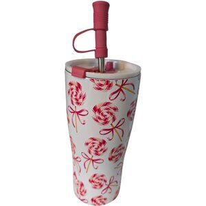 NWOT Wellness Peppermint Double Walled Stainless Steel Tumbler 20 ounce